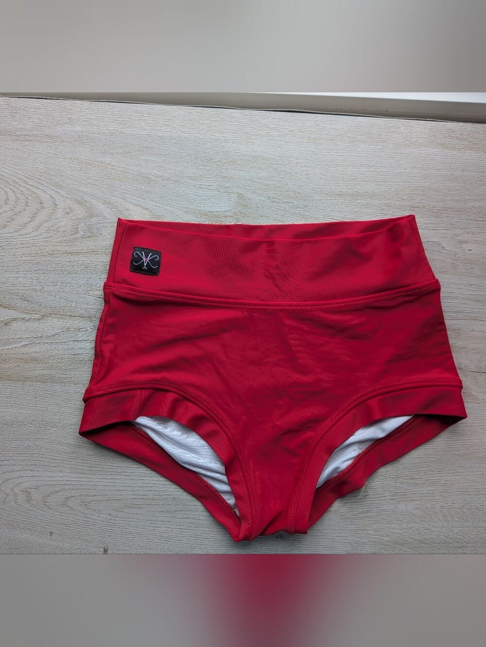 Kandi Kouture Red High Waisted Dance Briefs Shorts Size TXS 0/2